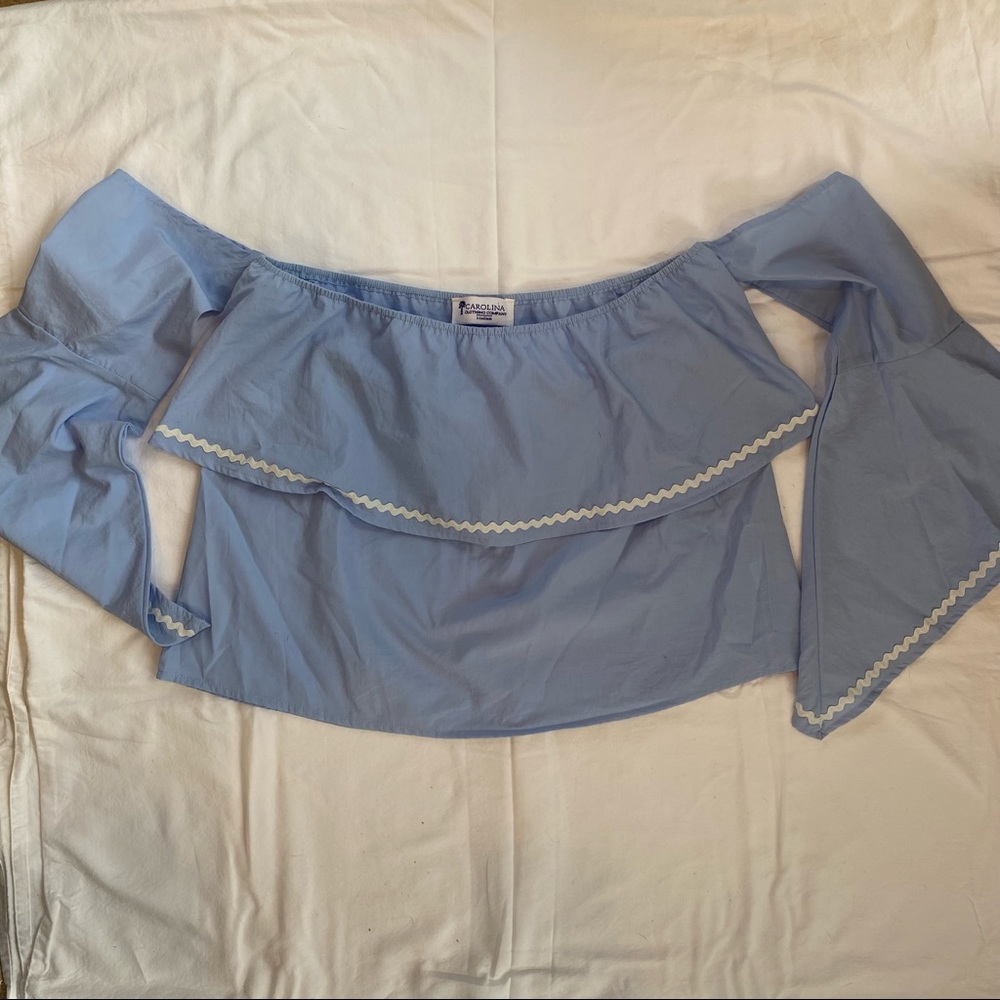 Light Blue Carolina Clothing Company Blouse